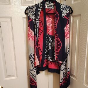 Say What? Vibrant Pink and Navy Cardigan